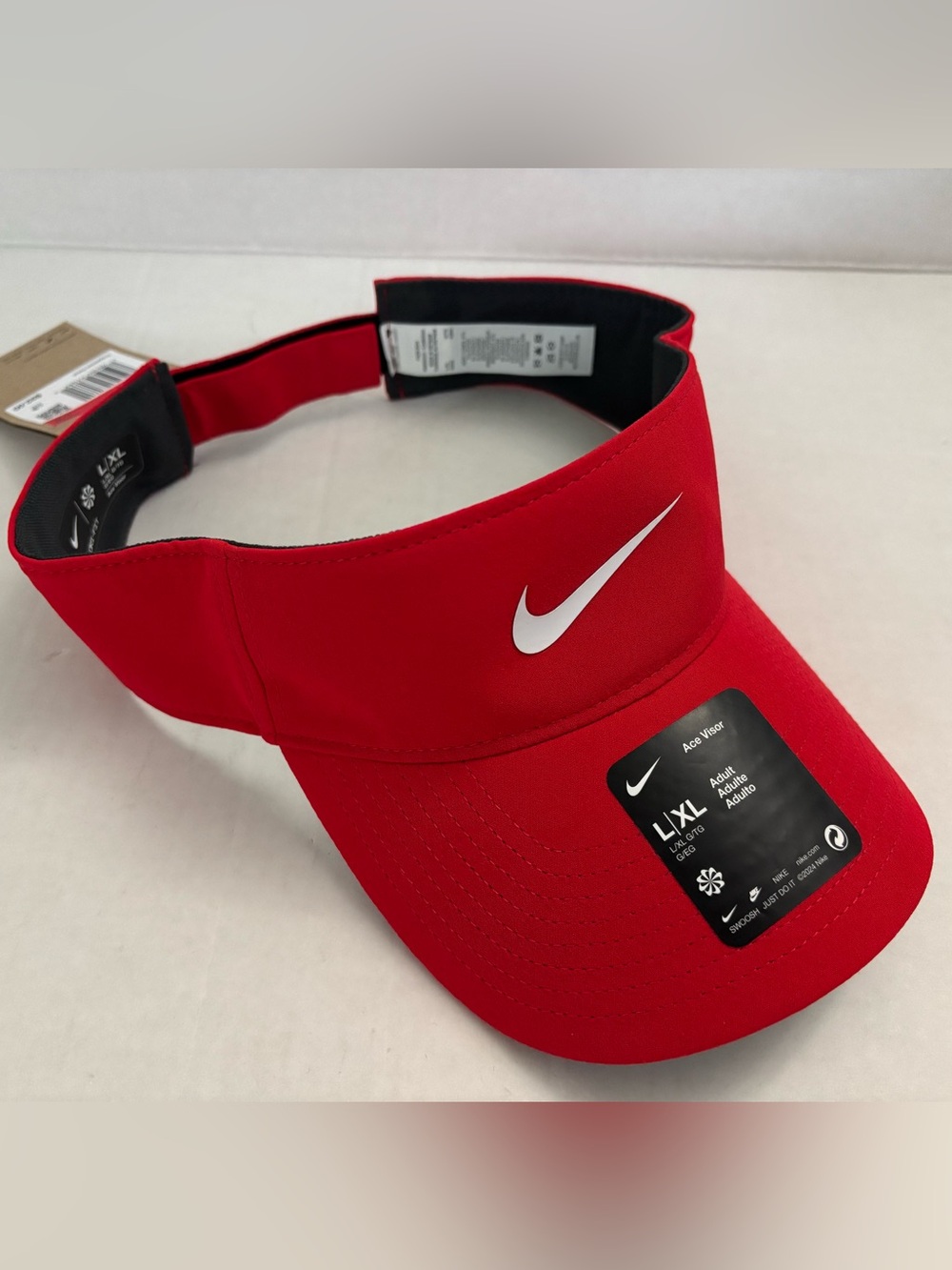 New! Nike Dri-fit Ace Visor hat red size L/XL